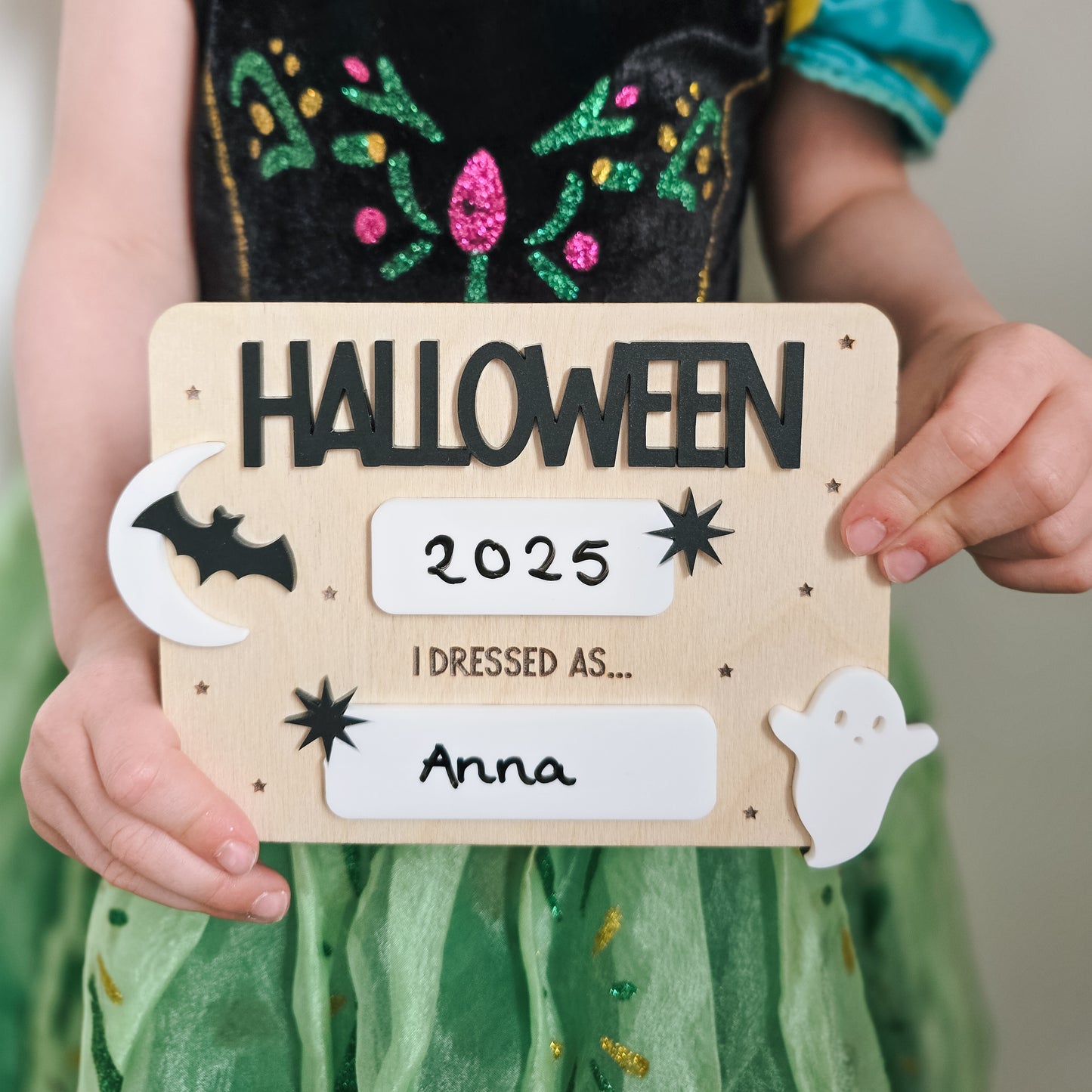 Halloween costume memory board