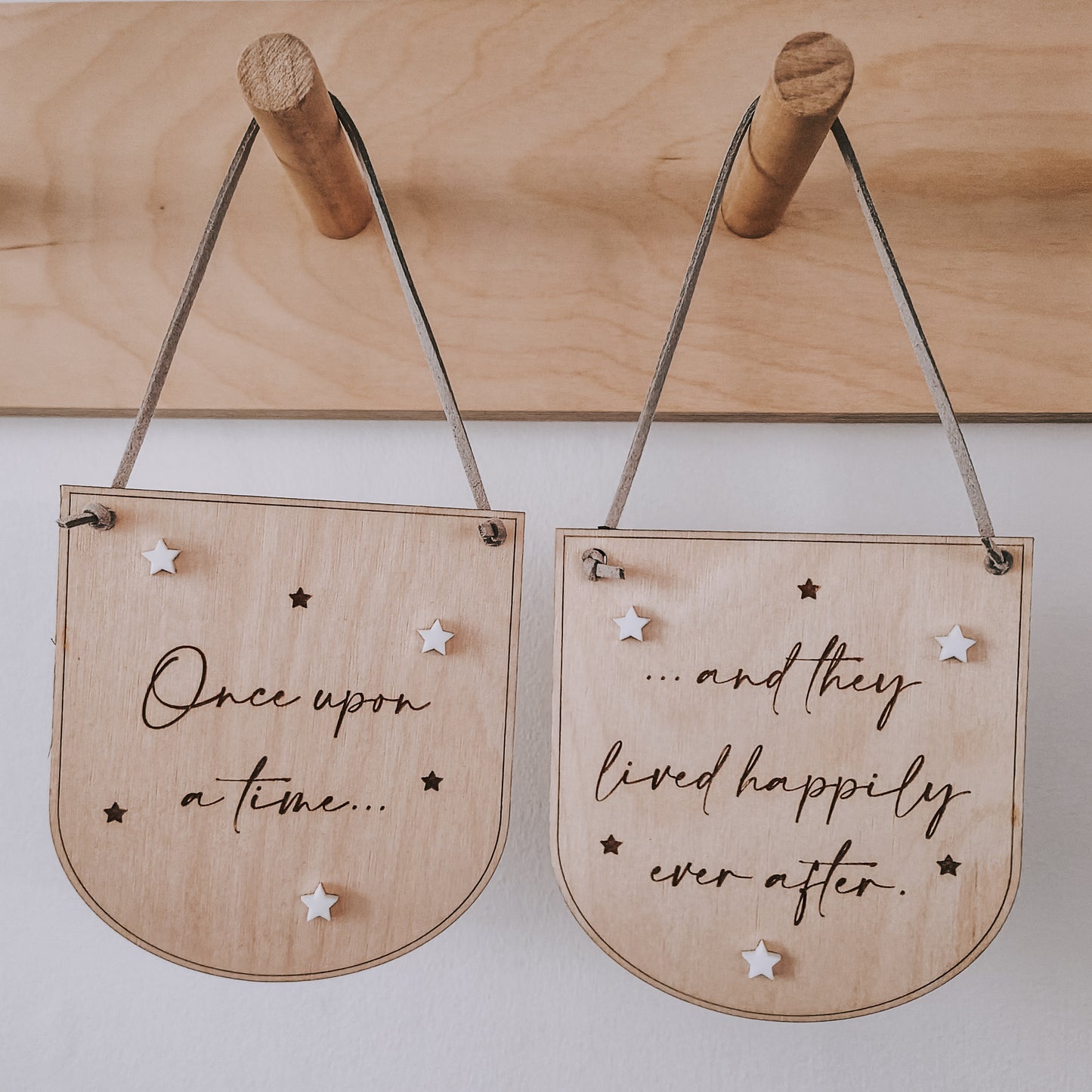 Once upon a time mini hanging banner