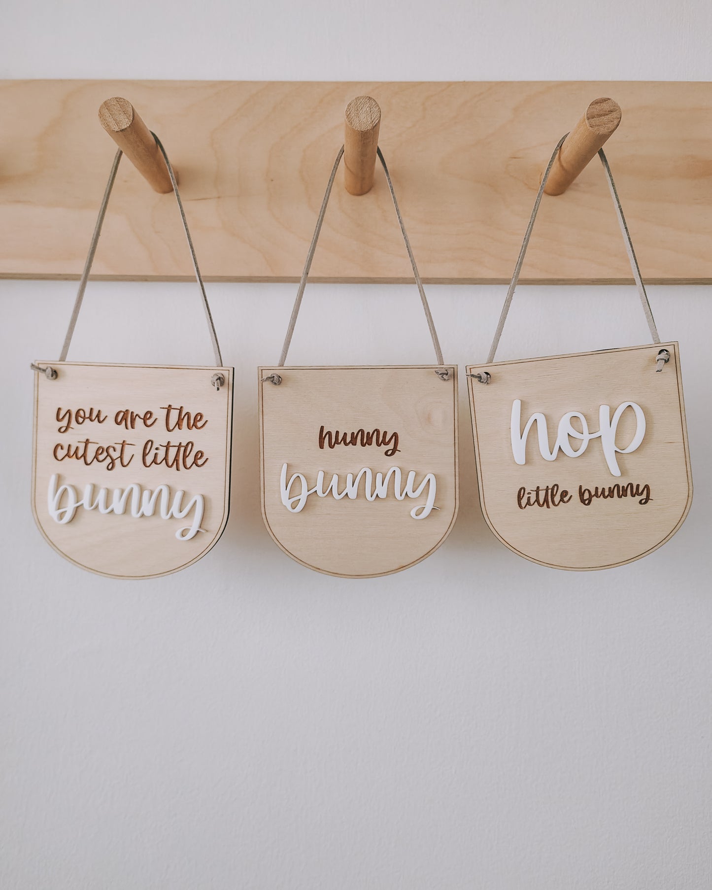 Cutest bunny mini hanging banner
