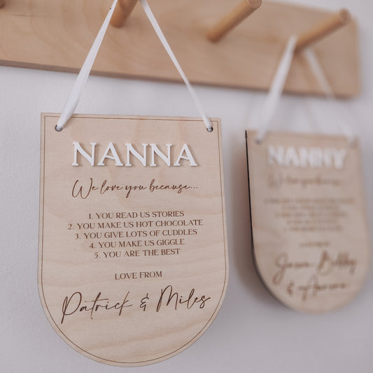 Reasons why I love you hanging banner