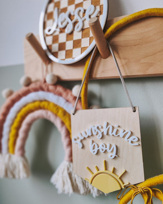 Sunshine boy mini hanging banner