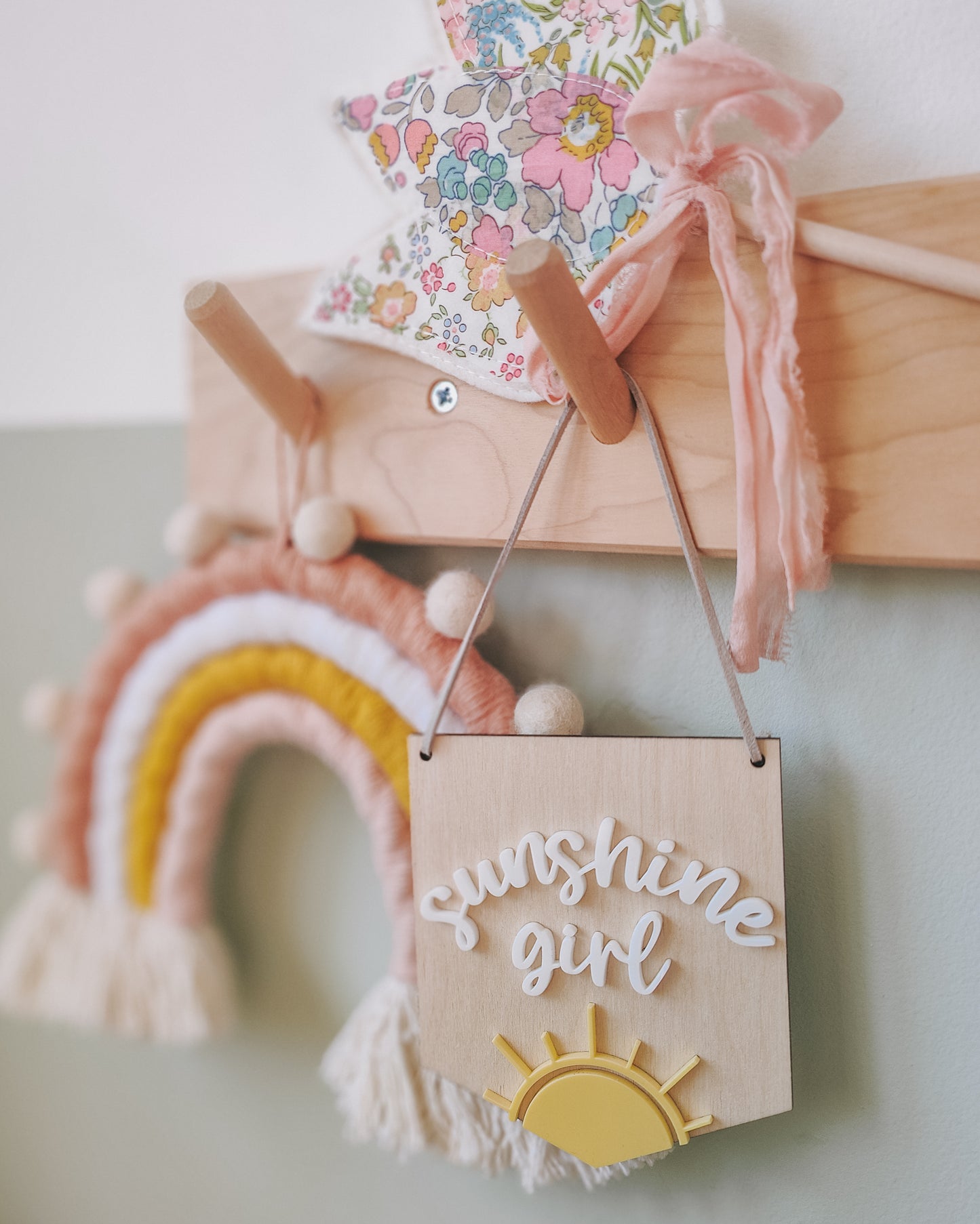 Sunshine girl mini hanging banner