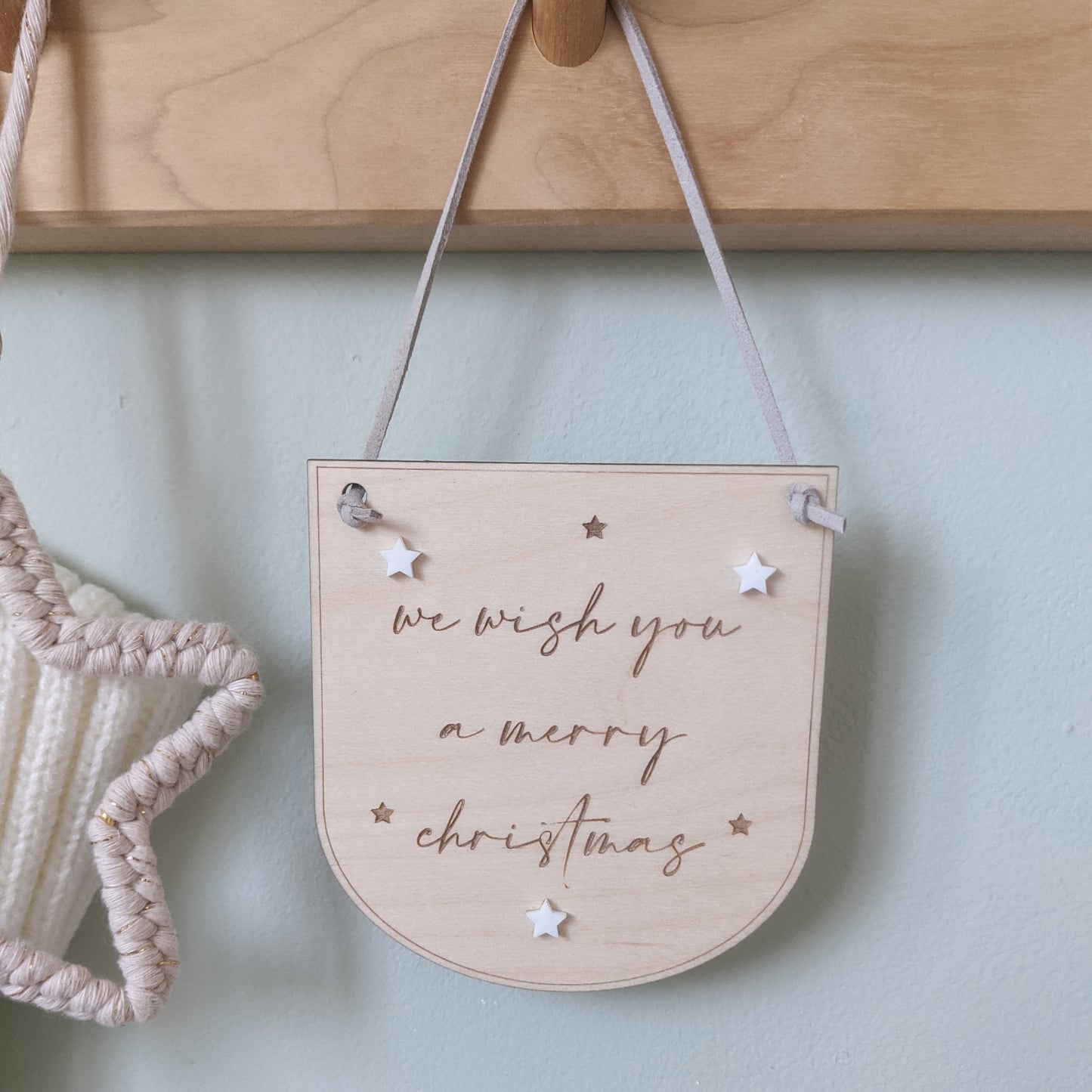 Merry Christmas mini hanging banner