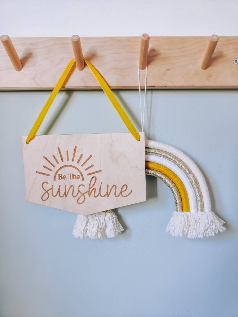Be the sunshine wooden hanging