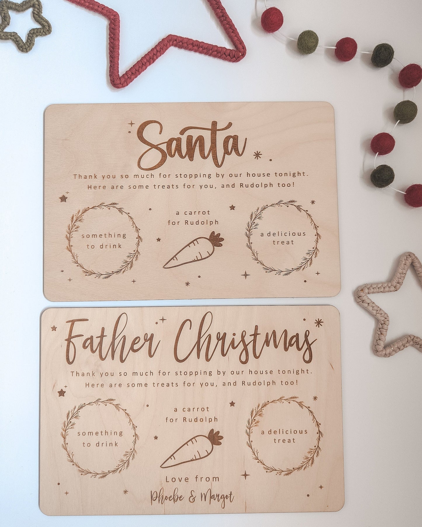 Personalised Christmas Eve board
