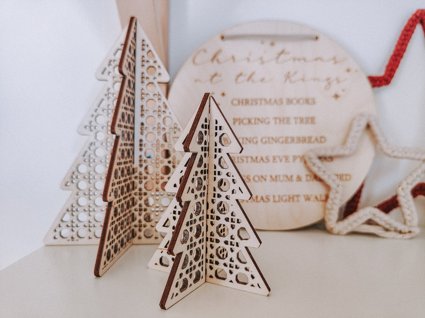Rattan interlocking Christmas tree