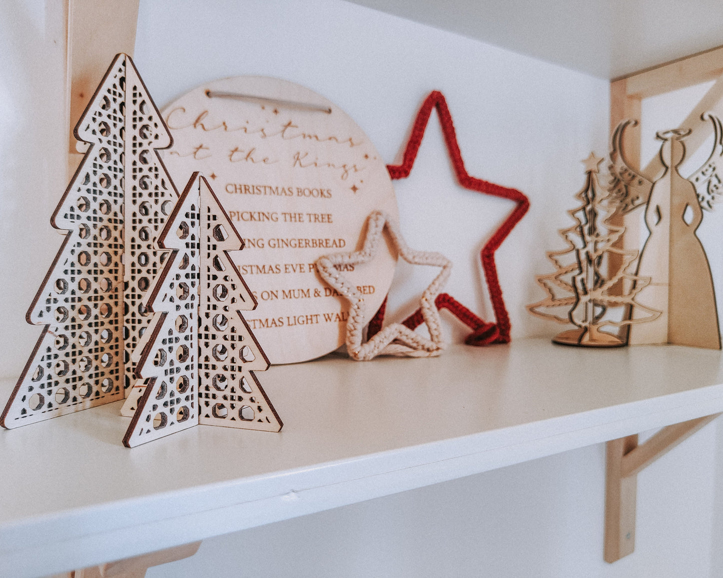 Rattan interlocking Christmas tree