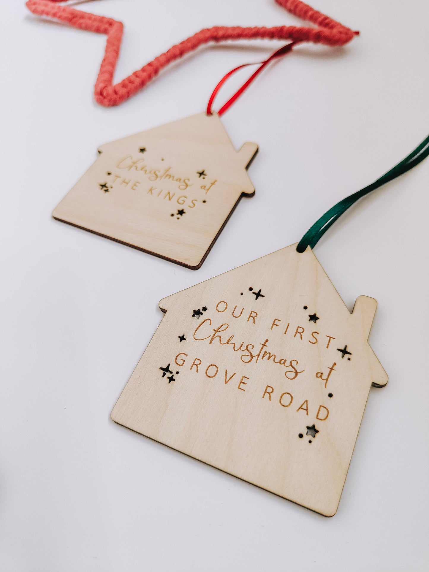 House shaped Christmas decoration