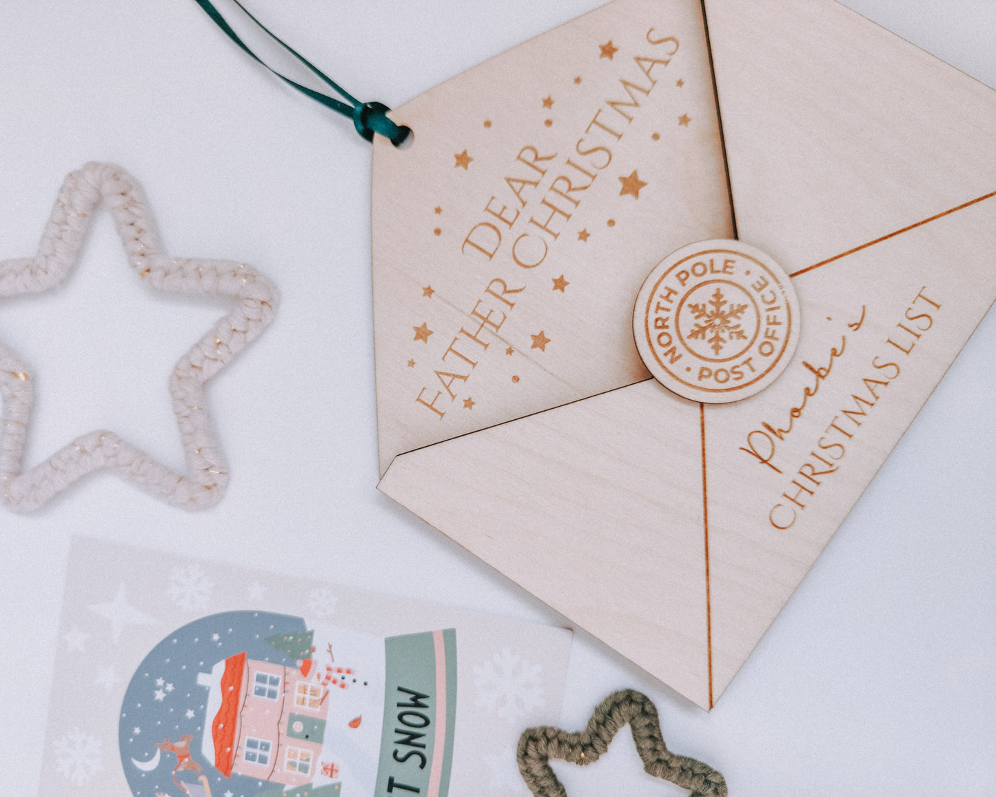 Christmas letter holder
