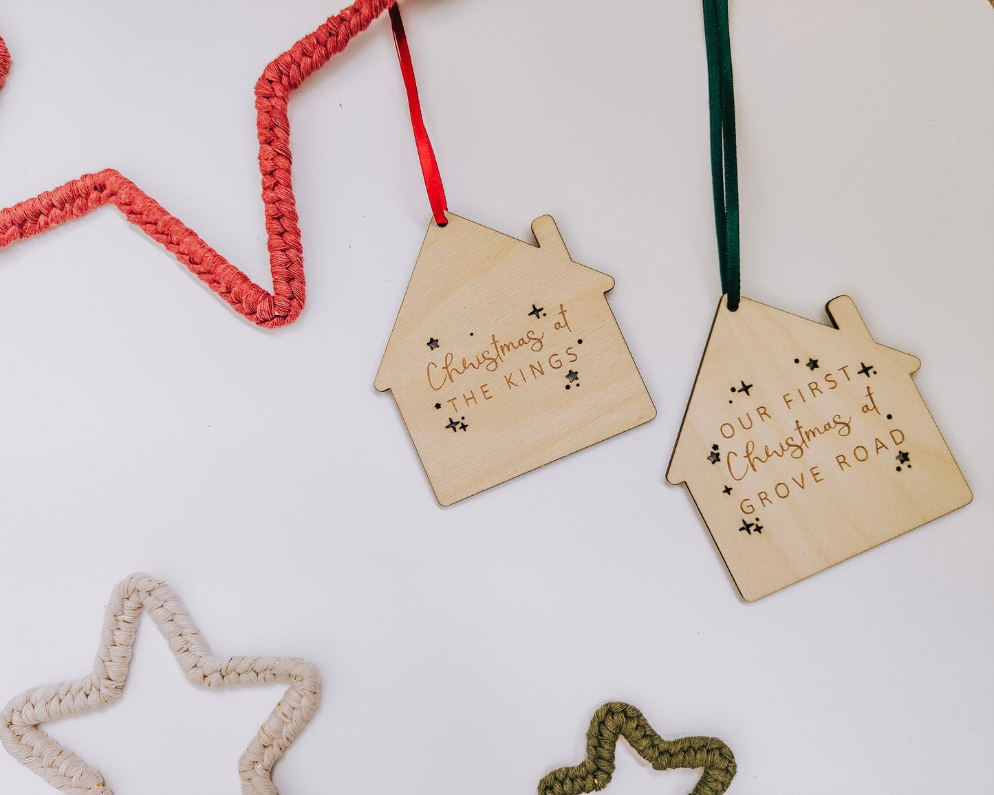 House shaped Christmas decoration