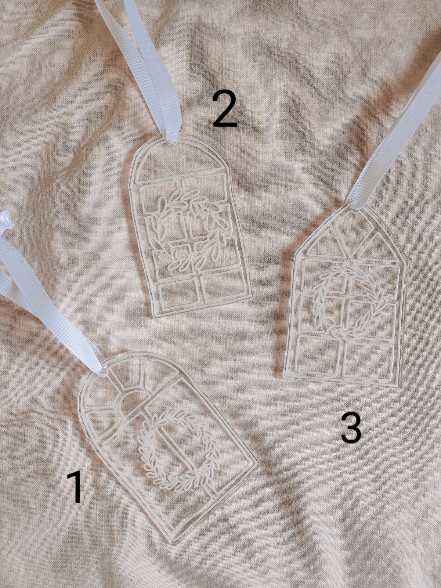 Christmas acrylic window tree decorations