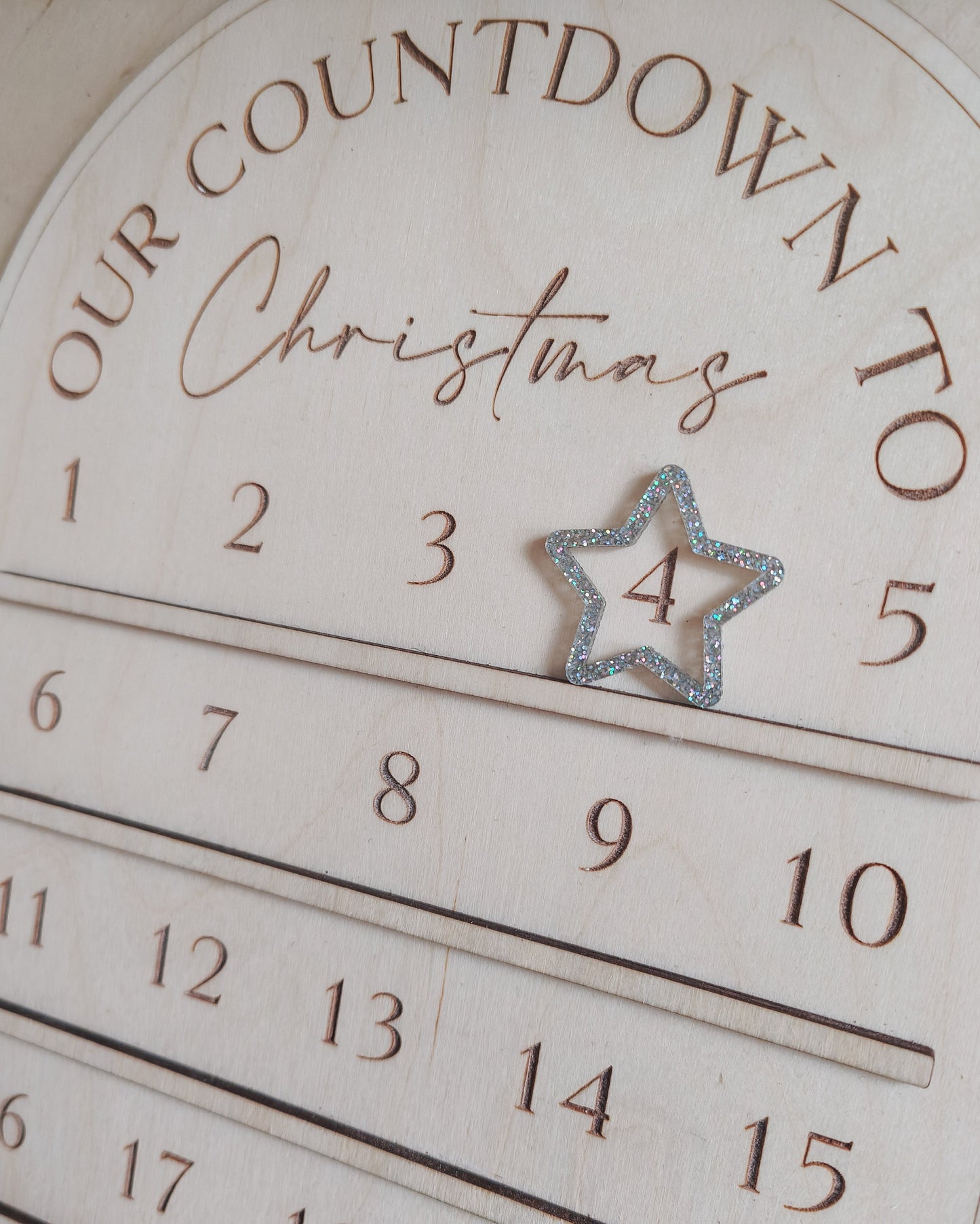 Advent countdown to Christmas