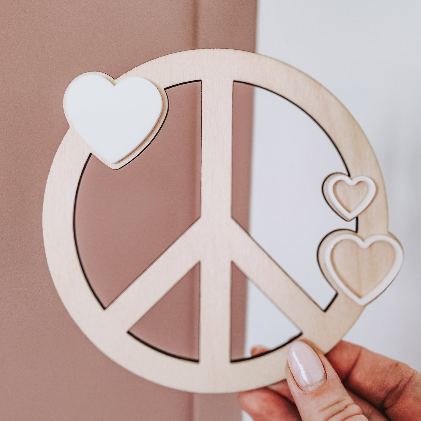 Peace and love sign