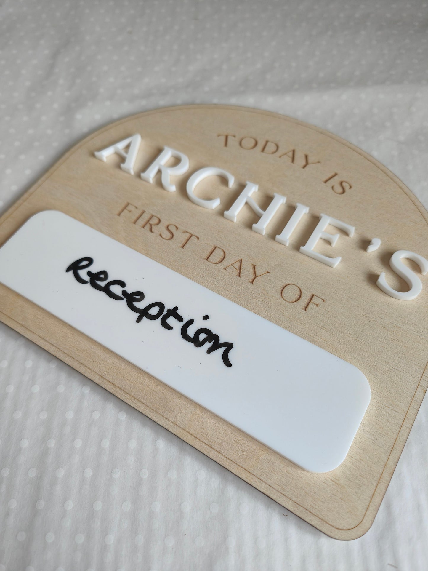 First and last day of school sign - double sided