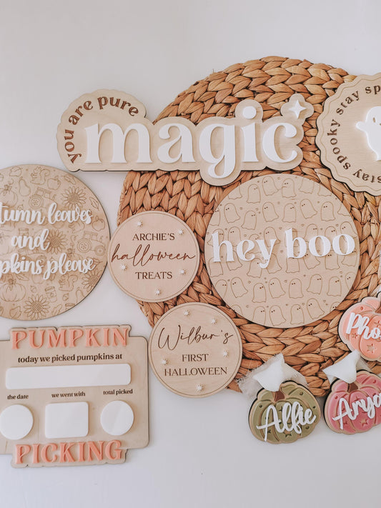 You are pure magic wooden and acrylic sign