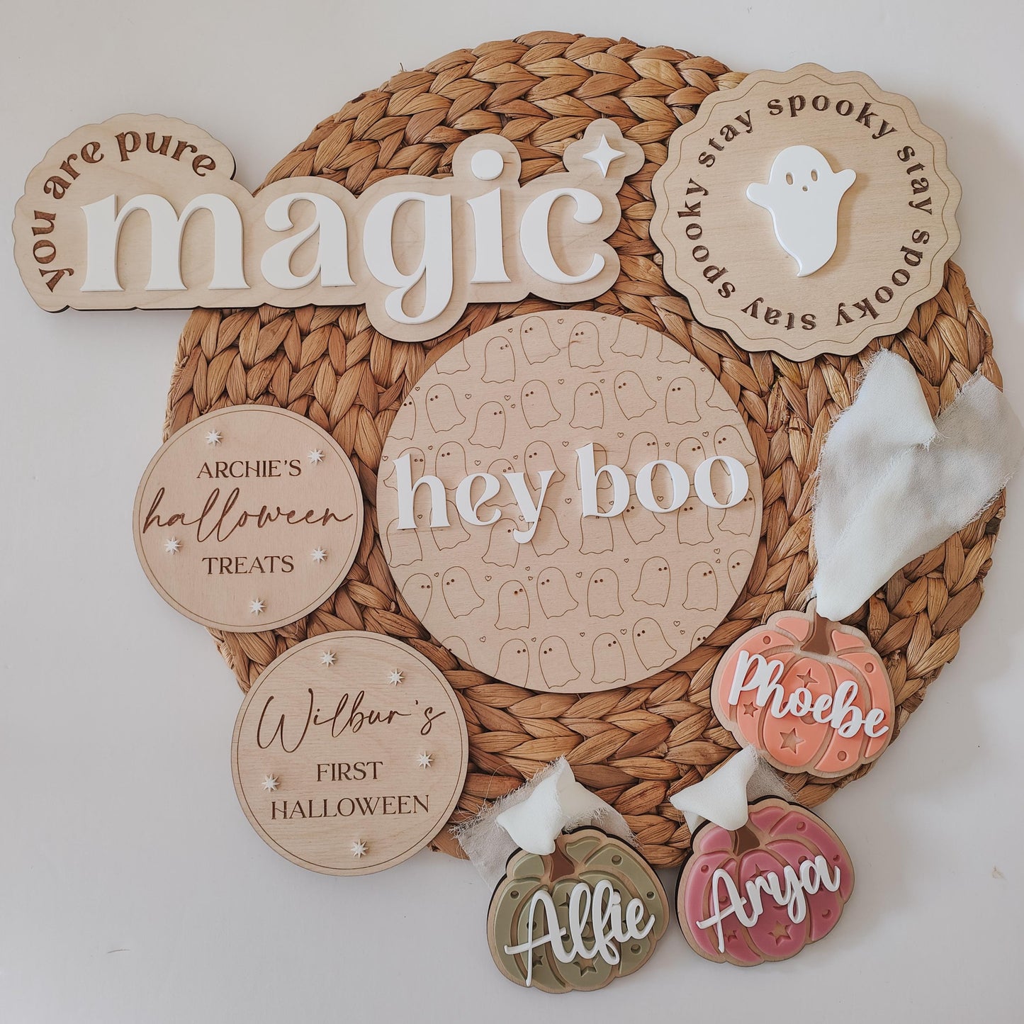 You are pure magic wooden and acrylic sign