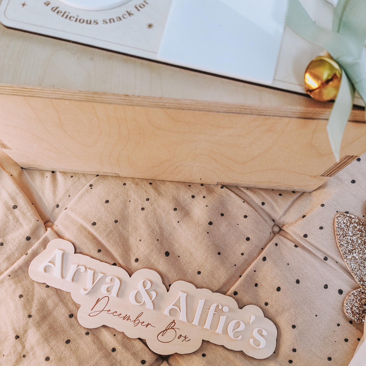 Personalised Christmas Eve Box plaque