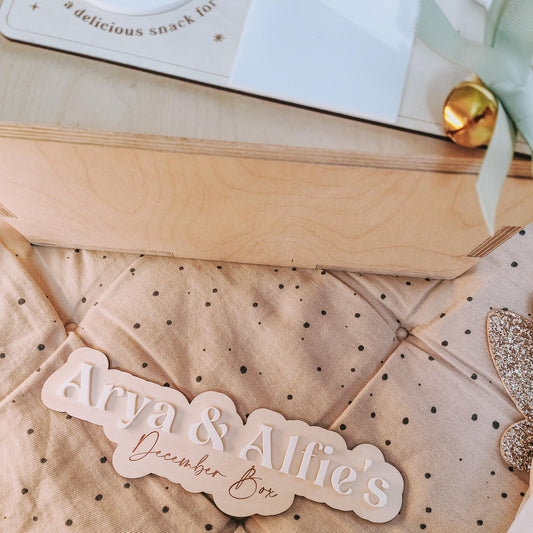 Personalised Christmas Eve Box plaque