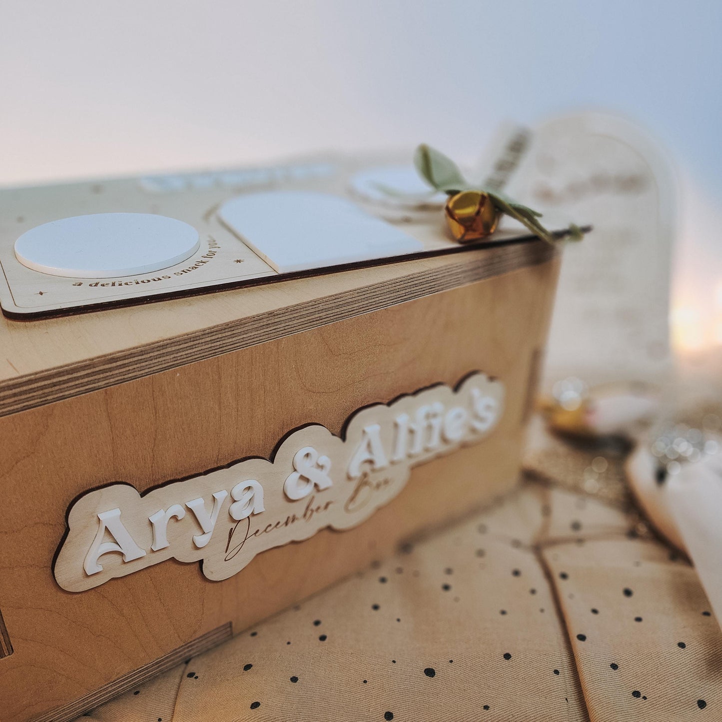 Personalised Christmas Eve Box plaque