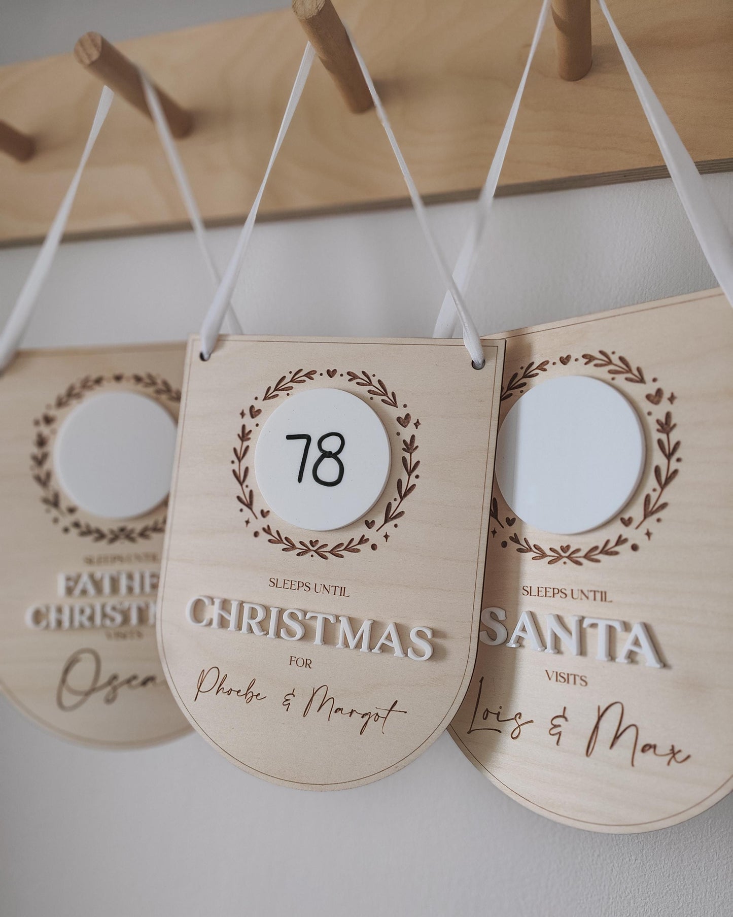 Personalised countdown to Christmas