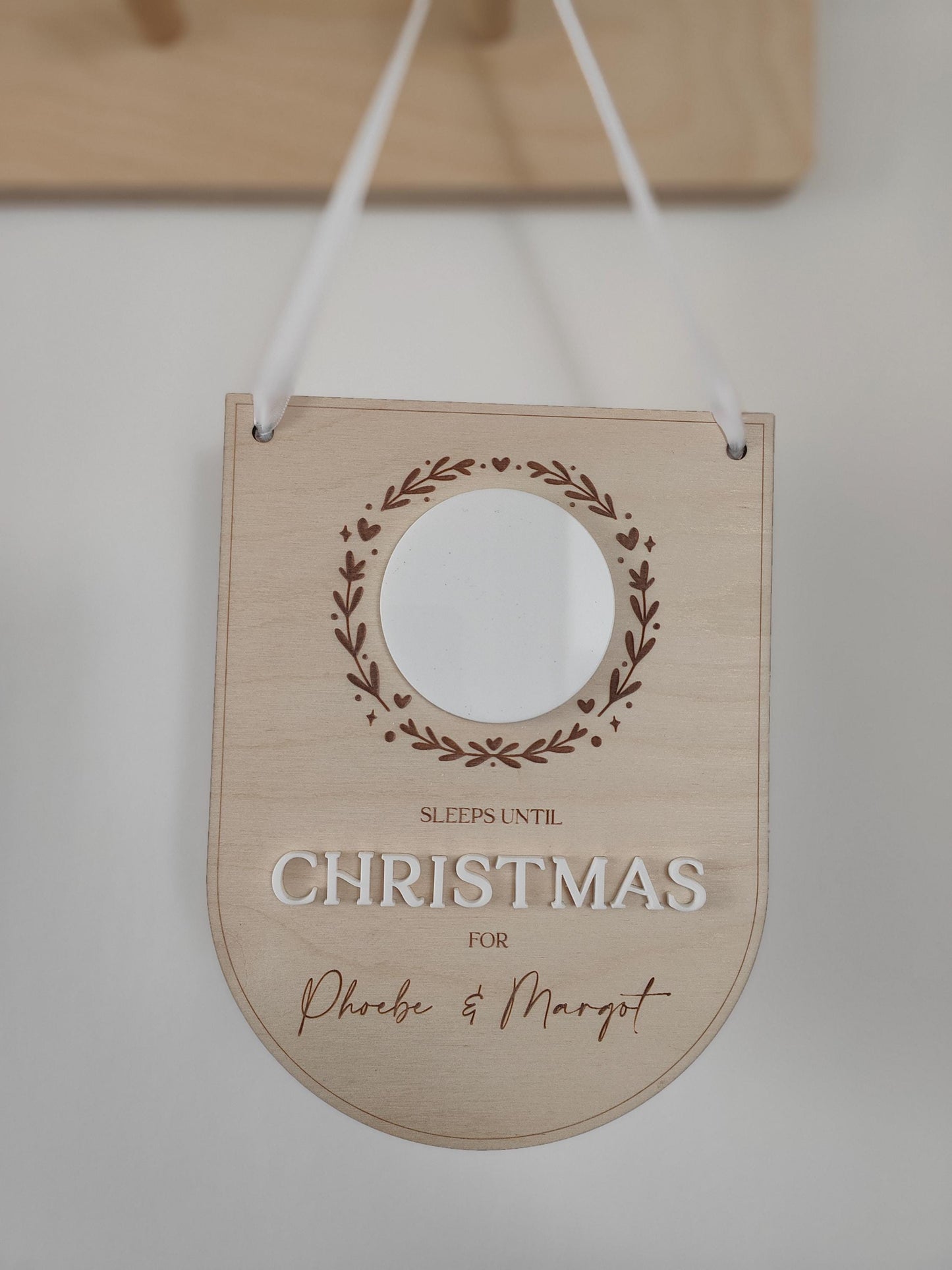 Personalised countdown to Christmas
