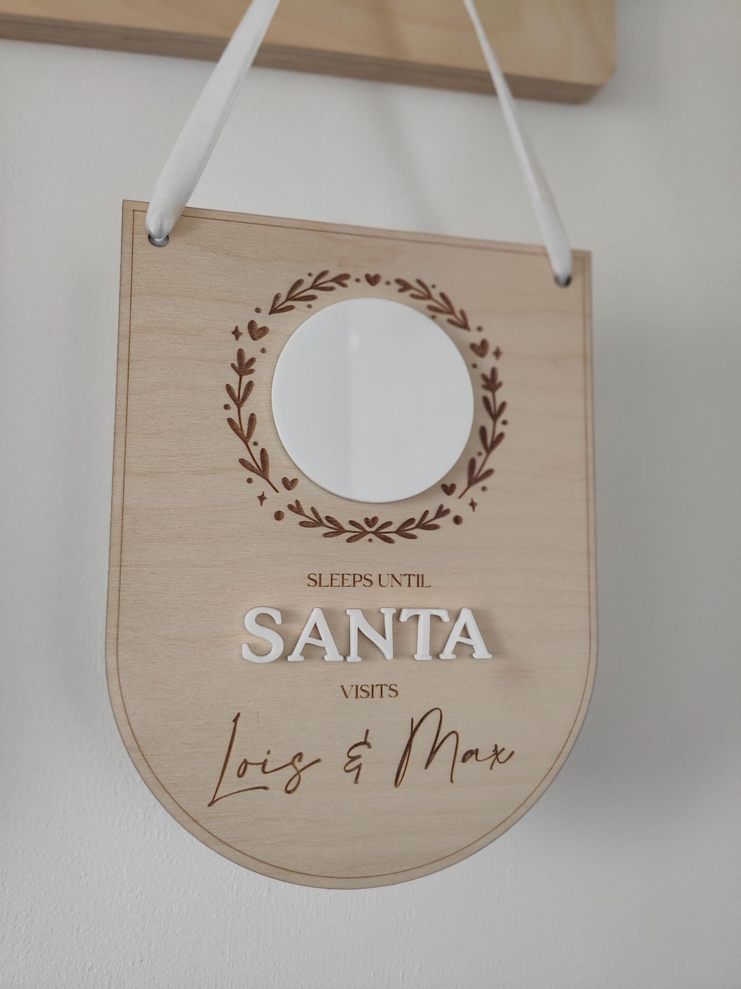 Personalised countdown to Christmas
