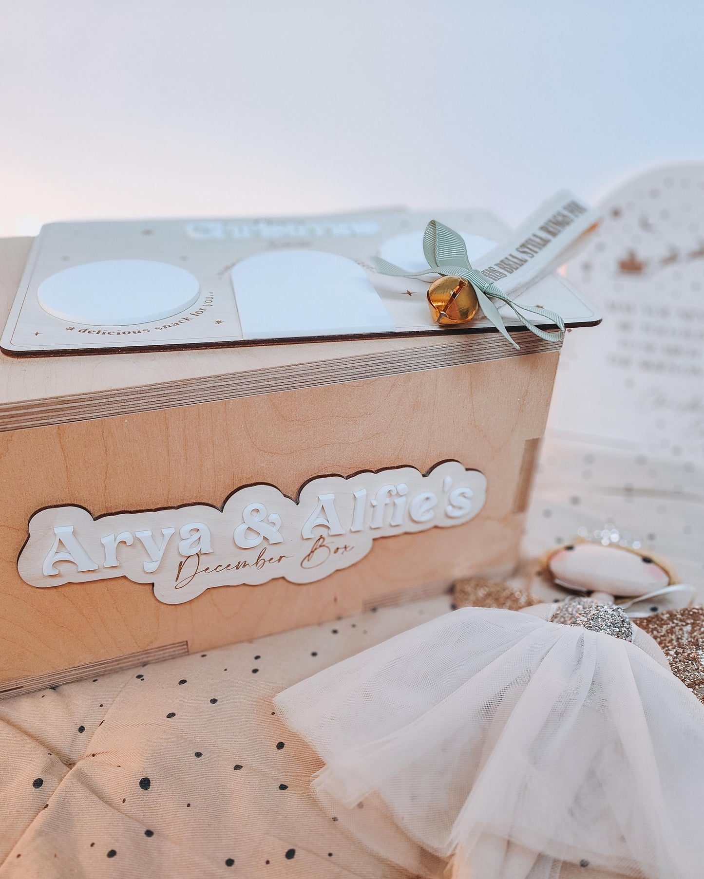 Personalised Christmas Eve Box plaque