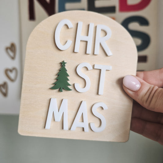 Christmas shelf sitter decoration