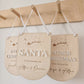 Personalised 'stop here'  Christmas sign