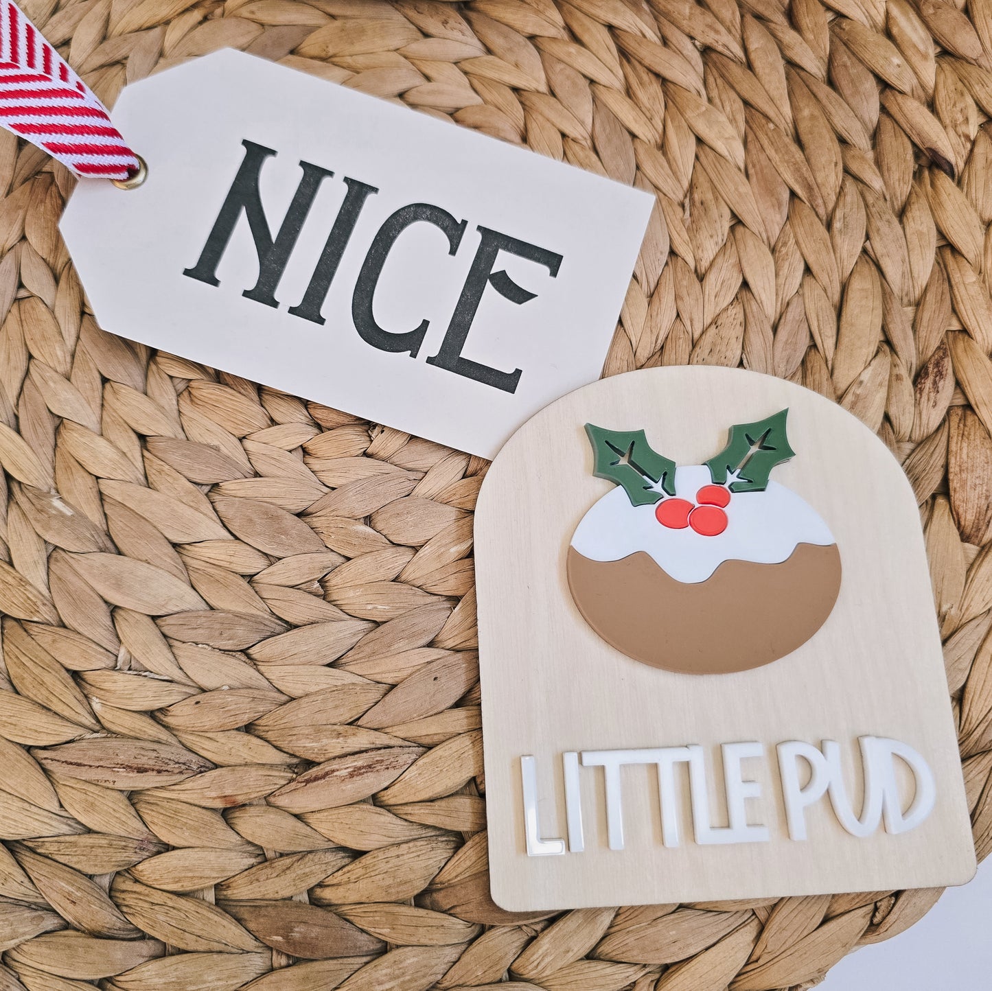 Little Pud Christmas shelf sitter decoration