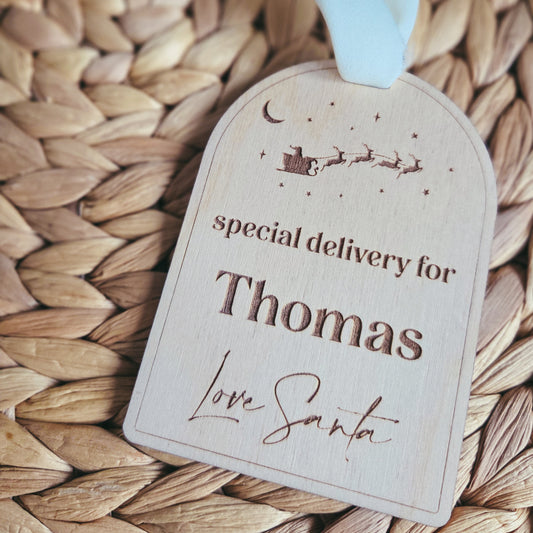 Personalised gift tag
