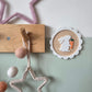 Scallop Easter bunny plaque