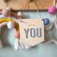 Just be you mini hanging banner