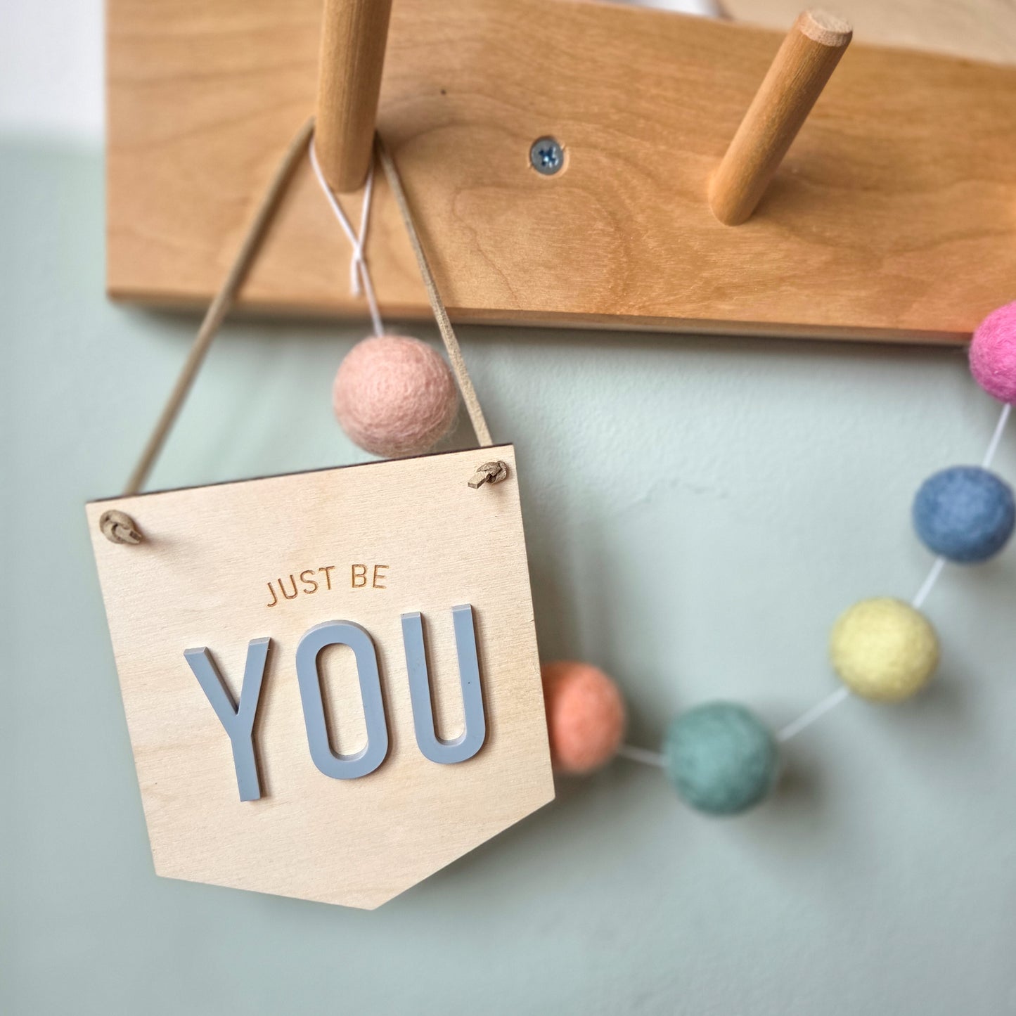 Just be you mini hanging banner