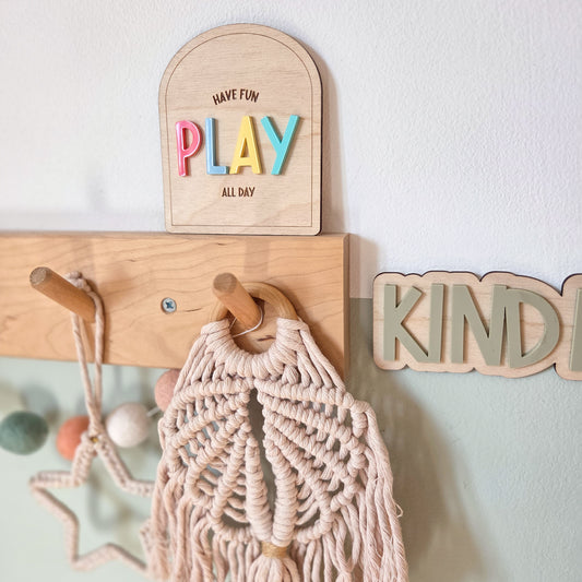 Play all day shelf sitter decoration