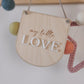 My little love, mini hanging banner