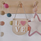 LOVE mini hanging banner