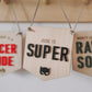 Personalised superhero mini hanging banner