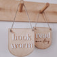 Book worm mini hanging banner