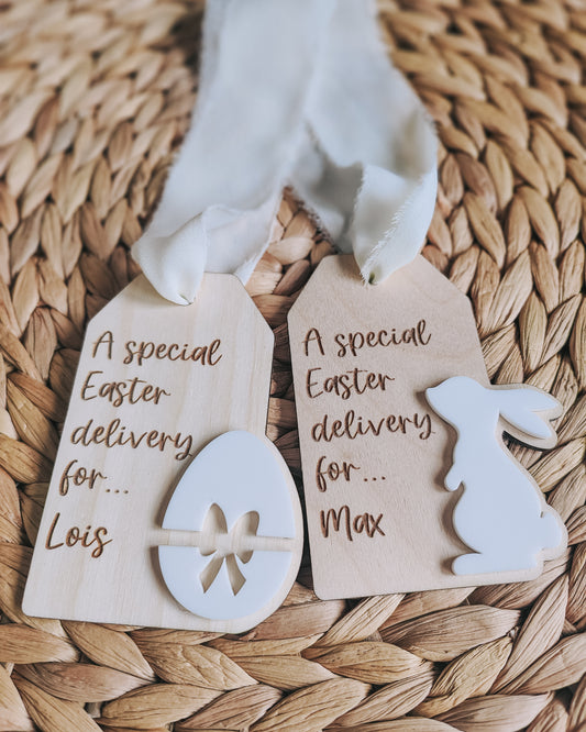 Personalised Easter gift tag