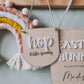 Hop little bunny mini hanging banner