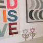Tulip flower wall decor