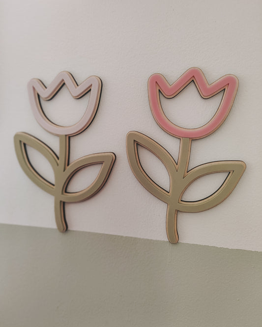 Tulip flower wall decor