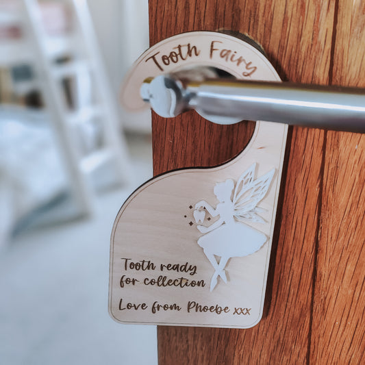 Personalised Tooth Fairy collection door hanger