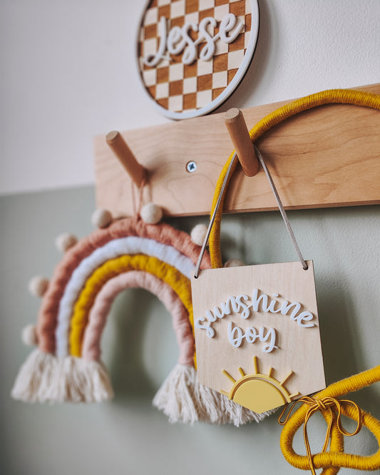 Sunshine boy mini hanging banner