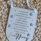 Personalised positive affirmation hanging banner with stars