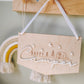 Happy Camper wooden & acrylic hanging flag