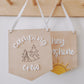 Camping Crew wooden & acrylic hanging flag