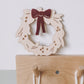 Christmas wreath with acrylic bow