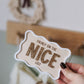 Nice list Christmas plaque